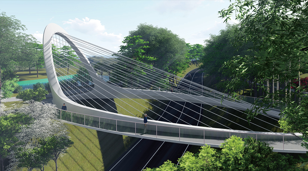 Architecture competition Gauja National Park Footbridge Honorable ...