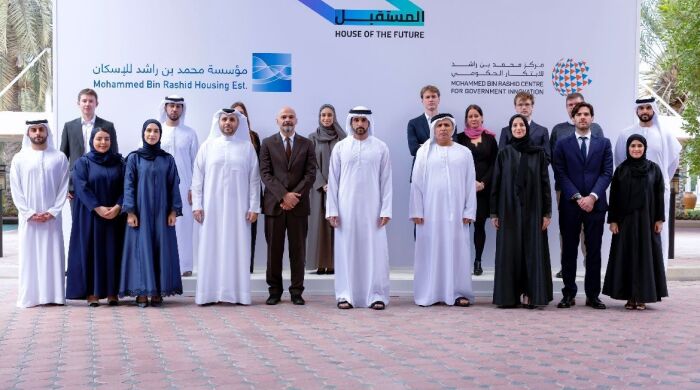 Crown Prince of Dubai, Sheikh Hamdan, announces the winners of Buildner's €250,000 House of the Future competition in Dubai